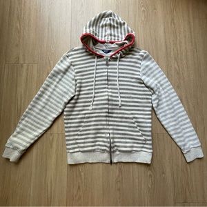 Splendid x Gray Malin men’s zip up hooded sweater, size small